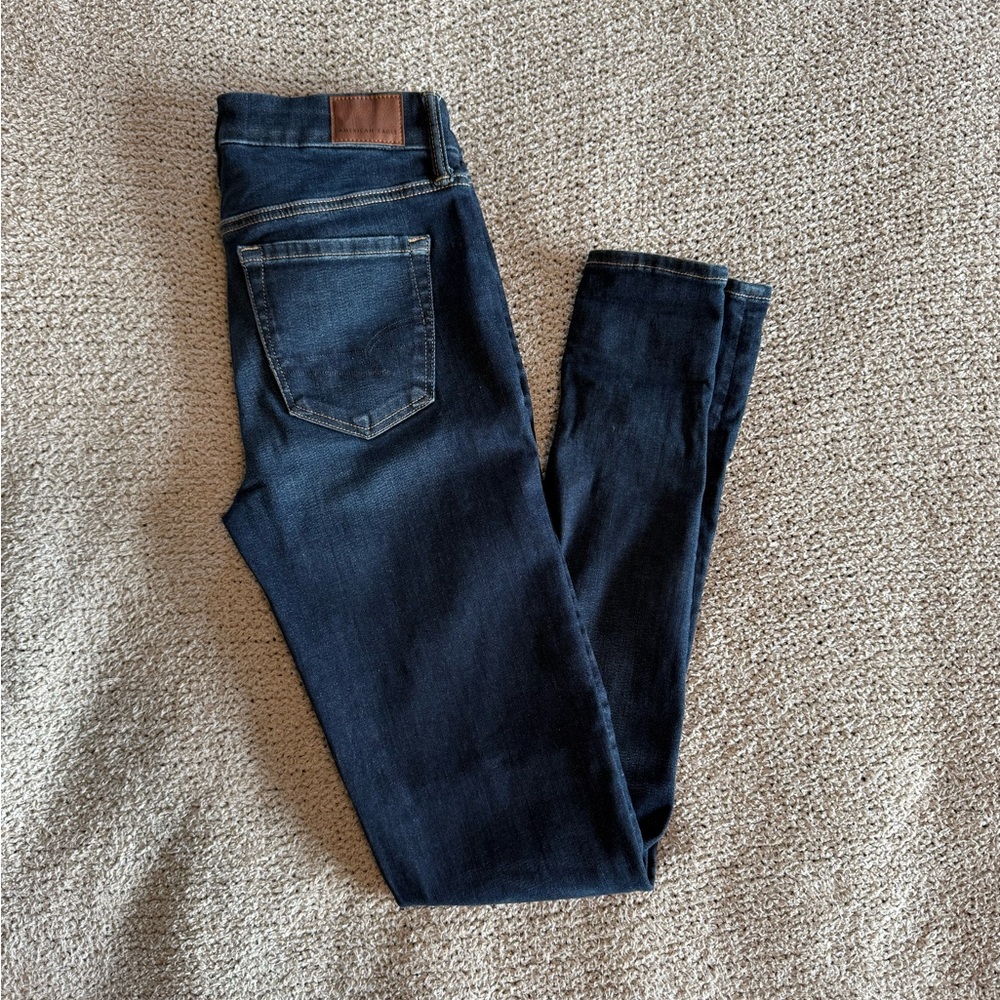 American Eagle The Lux Jean high rise jegging 4 X-Long
